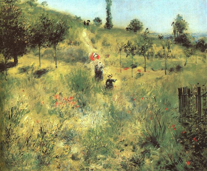 Pierre Renoir Pathway Through Tall Grass Spain oil painting art